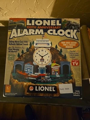 Reloj despertador parlante animado Lionel Trains 100 aniversario *LEER* Foto 1 de 4