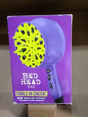 Bed Head TIGI Curls In Check 1875W Tourmaline Ionic Diffuser Hair Dryer Purple - Image 1 of 2