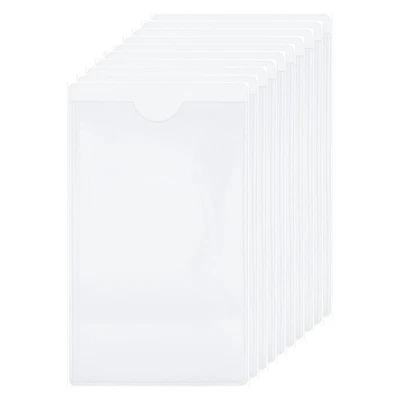 35 Pcs Self Adhesive Index Card Pockets with Top Open, 2.8" x 4.3" Label Holder Foto 1 de 4