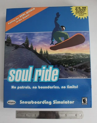 Soul Ride PC Game - Rare Vintage Snowboarding Simulator Windows 95 - BIG BOX New - Image 1 of 4