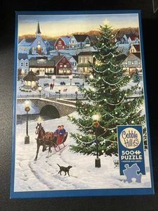 Village Trees 500 Piece Jigsaw Puzzle by Cobble Hill - Picture 1 of 7