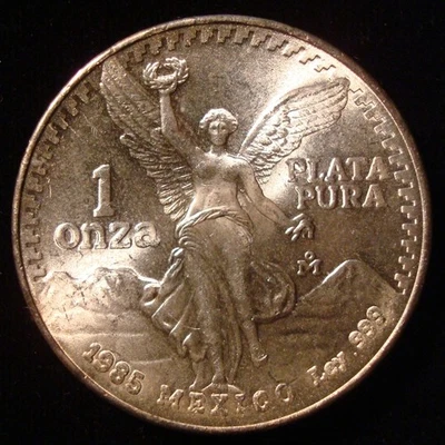 1985 Mexico 1 Onza Libertad .999 fine silver - Image 1 of 2