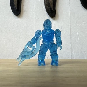 Mega Bloks Trans-Blue Figure Brute Covenant Minifigure Mimetica Halo - Foto 1 di 2