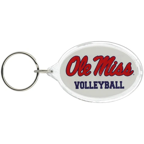 WinCraft Ole Miss Rebels Volleyball Oval Key Ring Cover