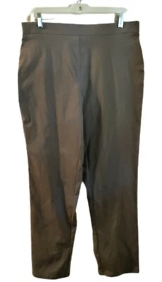 Pantalones elásticos para mujer talla grande Style & Co marrón Foto 1 de 4