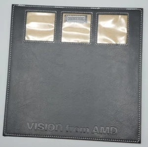 Alicia Klein Executive Mousepad Black Faux Leather Embossed AMD Vision Logo AK1 - Bild 1 von 17
