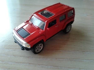 WELLY - HUMMER 3     RED      1/64 APROX. *NEW* - Picture 1 of 7