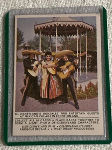 1965 Donruss Disneyland Puzzle Backs #33 Walt Disney Productions Card EX - Picture 1 of 2