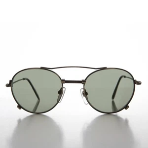 Gunmetal Round Aviator with Industrial Accents - Ray - Picture 1 of 3