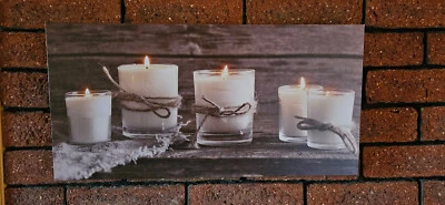 Wandbild LED Flackernde Kerzen - Bild 1 von 4