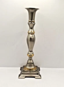 VINTAGE 10" BRASS CANDLESTICK / TAPER CANDLE HOLDER - Picture 1 of 7