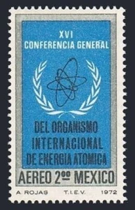 Mexico C406 three stamps, MNH. Mi 1379. Atomic Energy Commission, 1972. - Picture 1 of 1