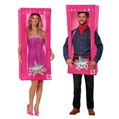 Licencia Oficial Barbie y Ken Muñeca Caja Parejas Disfraz Adulto Película Halloween Foto 1 de 4