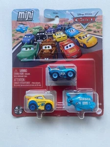 CARS MINI RACERS-*DINOCO* W/DINOCO CRUZ RAMIREZ,LIGHTNING ,ROTOR TURBOSKY NEW! - Picture 1 of 4