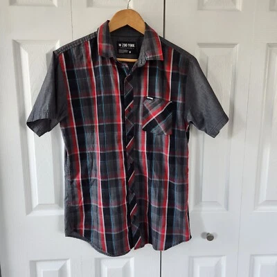 Zoo York Mens Shirt Size Medium Plaid Short Sleeve Casual Button Up Shirt - Image 1 of 4