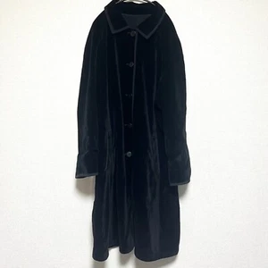J.Jill Velvet Coat Black LP Size Vintage Cotton Blend Elegant Soft Women’s rare - Picture 1 of 9