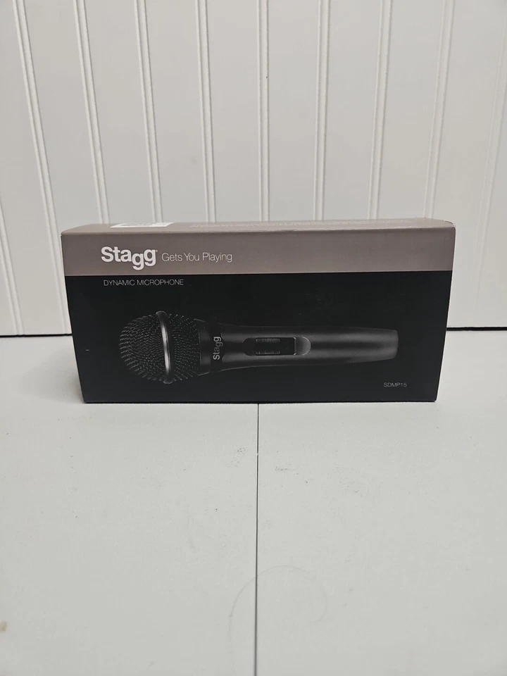 Stagg SDMP15 - Dynamic Cardiod Microphone For Live Performance, On/Off Switch - Image 1 of 3