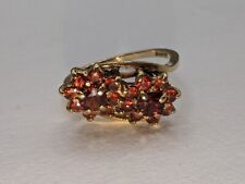 Vintage 9ct Gold & Garnet Dress Ring. Superb Condition. hallmarked