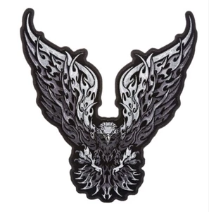Tribal Eagle bestickt MC Jacke Weste Rückenaufnäher | 12 x 11 Zoll zum Aufbügeln Aufnähen - Bild 1 von 1