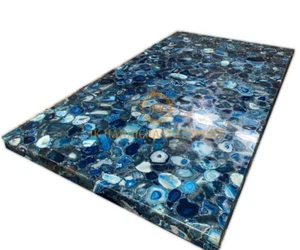 4' X 2' Agate Marble Coffee center Console Table Top Set Of 2 Pcs Home Decor - Picture 1 of 3