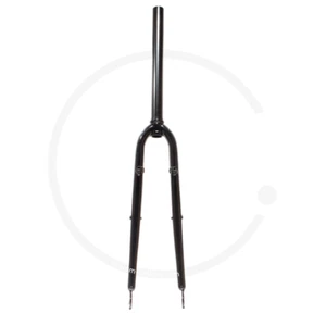 28" Cr-Mo Gabel schwarz | 1 1/8" Ahead | 300mm Schaft - Picture 1 of 4