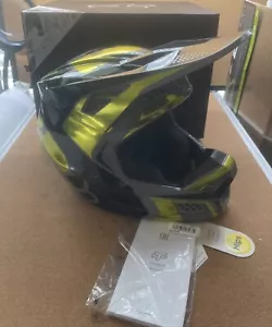 Fox Racing X-Large XL Adult Fluorescent Yellow V3 RS Mirer Dirt Bike MX Helmet - Picture 1 of 9
