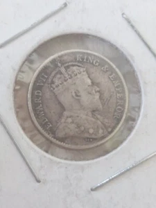 1904 Hong Kong 5 Cents Silver .800 - Picture 1 of 2