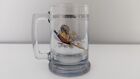 Princess House Beer Mug Stein Clear Glass Pheasant Weighted Hunting Game Bird