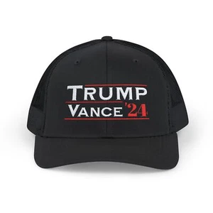 Trump Vance '24 Snapback Trucker Cap, Donald Trump 2024 Trucker Hat, MAGA - Picture 1 of 49