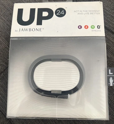 Pulsera inalámbrica rastreador de ejercicios Up 24 By Jawbone ~ negra ~ talla grande - nueva Foto 1 de 3