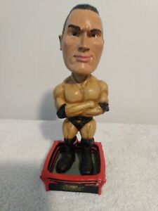 The Rock Bobblehead with Ring WWE 2002 RARE!