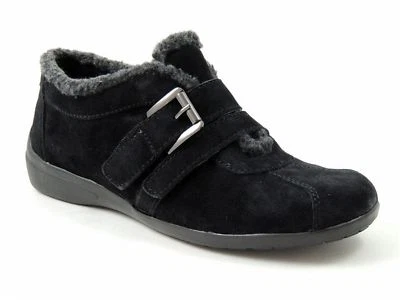 Easy Spirit Women's Ivanbella Athletic Sneakers Black Suede Size 6 M - Image 1 of 4