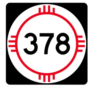 New Mexico State Road 378 Sticker R4178 Highway Sign Road Sign Decal - Picture 1 of 1