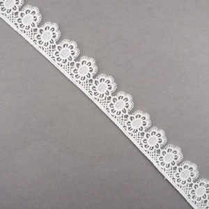 Spitzenborte Spitze Band Kante Brautkleid Off-White/Ivory -Meterware - Bild 1 von 6