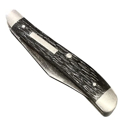 Vintage Kabar Pocket Knife 2 Blade Folding Black Handles 2-7/8 Inch Ka-Bar - Image 1 of 4