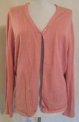 Nine & Co ROSA Rayón/Nylon Cárdigan Suéter con Ribete de Cuentas Misses Grande * Bonito Foto 1 de 3