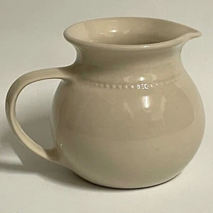 Jarra/jarra grande vintage de cerámica Bendigo con cuentas - 1 litro - esmalte crema - Imagen 1 de 9