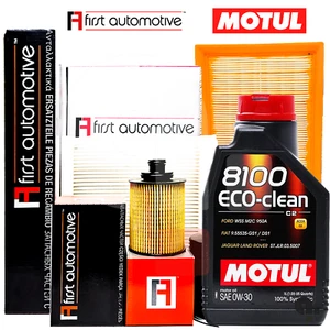 Kit Tagliando Per Audi A3 8V 1.6 TDI 2.0 TDI 4 Filtri + 5LT Olio Motul 0W30 - Foto 1 di 8