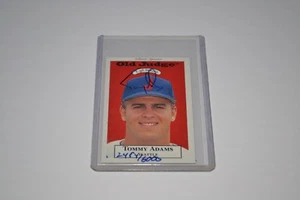 TOMMY ADAMS OLD JUDGE T-96 SERIES AUTOGRAPH NUMBERED CARD - Picture 1 of 1