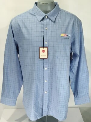 NASCAR Mens XL Long Sleeve NWT Shirt Button Up Blue Check by Red House - New - Image 1 of 4