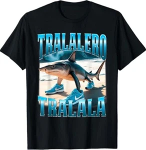Tralalero Tralala Funny Shark Meme Bootleg T-Shirt - Picture 1 of 2