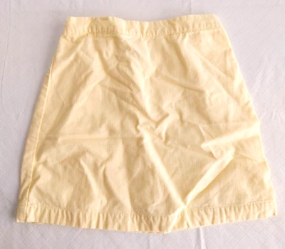 Hartstrings Linen Cotton Skirt Back Waist Elastic Pull On Yellow Size 6X  #15506 - Image 1 of 3
