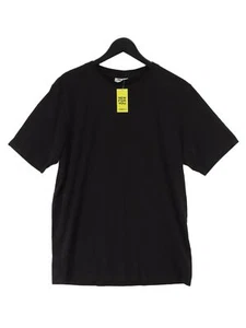 Weekday Women's T-Shirt XL Black 100% Cotton Short Sleeve Round Neck Basic - Picture 1 of 6