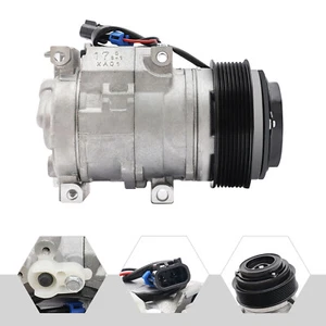 25W A/C?Compressor?Air?Compressor?Fits For?John Deere Tractorp Silver Black 24V - Picture 1 of 7