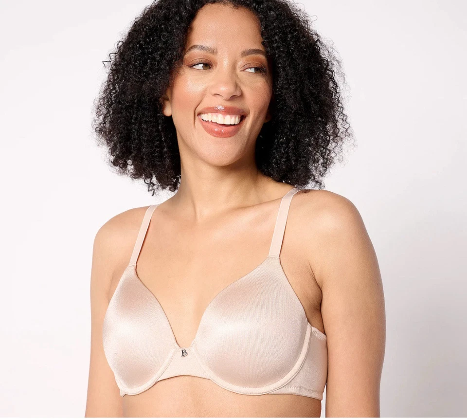 Breezies Shimmer Microfiber Underwire T-shirt Bra Size 44DDD Beige NEW - Image 1 of 4