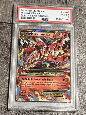 Pokemon Rare Black Star Promo Mega M Blaziken EX XY86 Full Art Holo 2015 PSA 4 - Image 1 of 2