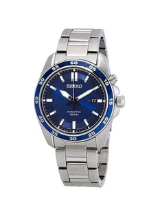 SEIKO- SKA783P1 Men's Kinetic Watch Stainless Steel Bracelet - Picture 1 of 8
