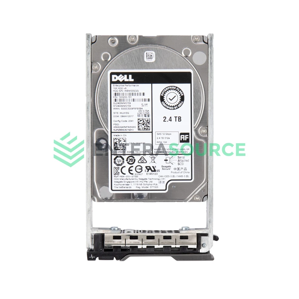 Dell RWR8F 2.4TB 10K SAS 2.5" 12Gbps ISE Hard Drive | Seagate DL2400MM0159 - Image 1 of 1
