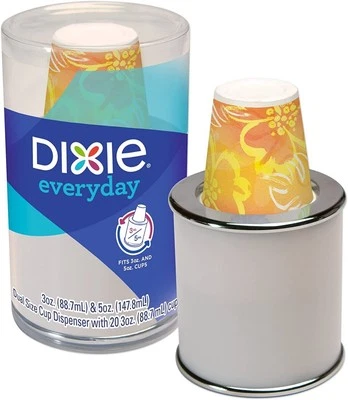 Dixie Disposable Paper Cup Dispenser, For 3 Ounce or 5 Bath Cups (Pack of 1) - Image 1 of 3