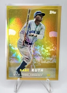 Gold Refractor - 2010 Topps - Babe Ruth 1957 Style SP - Picture 1 of 2